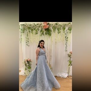 Tiffany Designs Sky Blue Dress